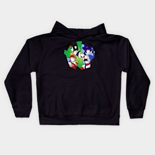 Battle load formation, green Kids Hoodie